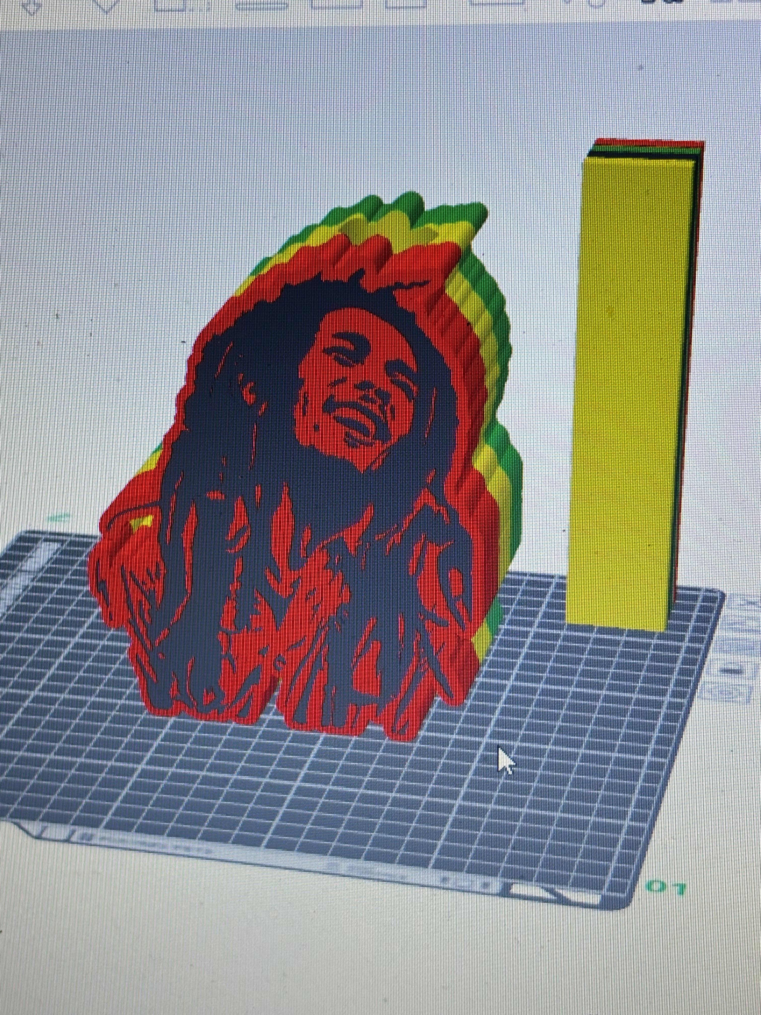 Bob Marley With NFC Tag Digital File Only