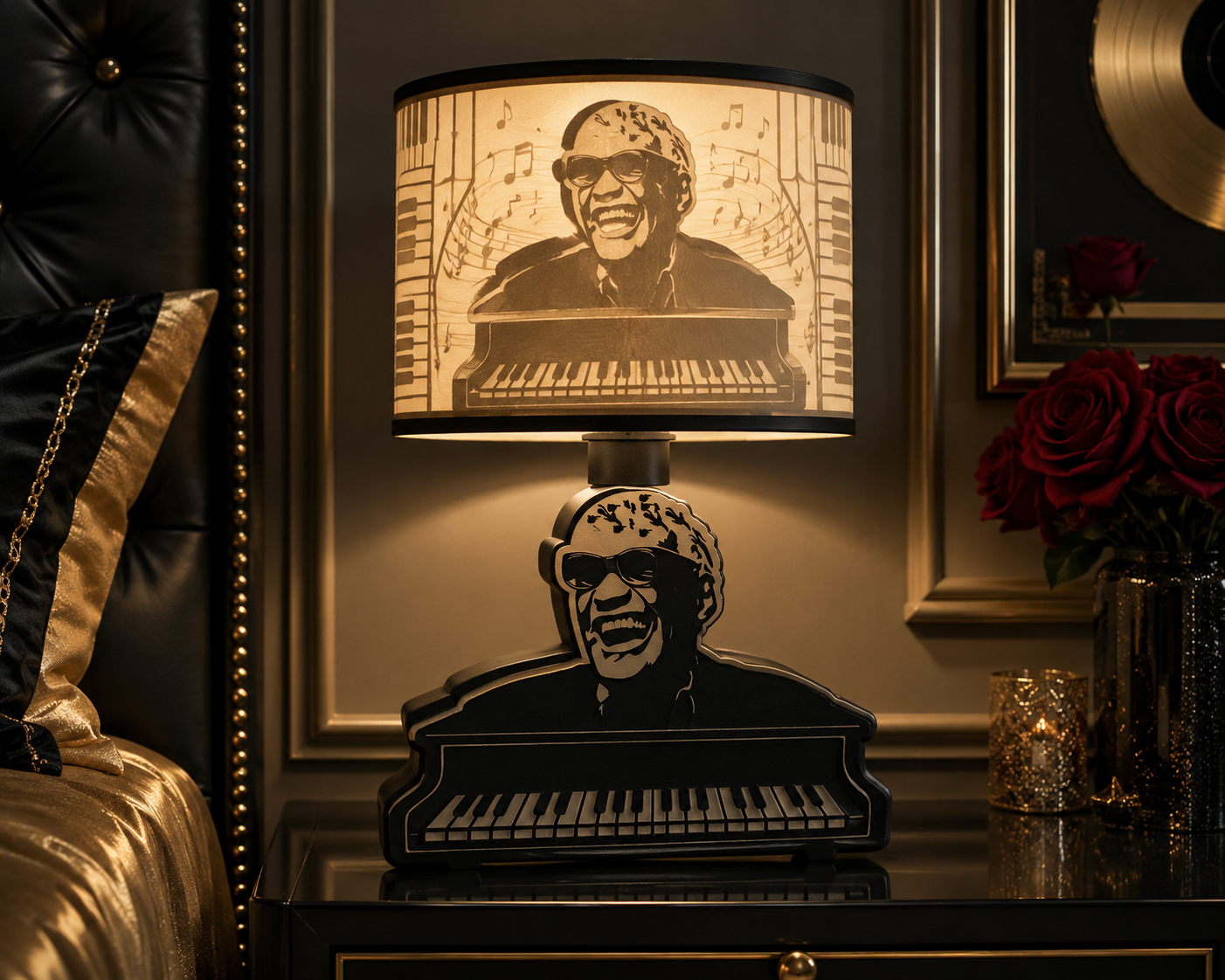 Ray charles Lamp Base Digital file only