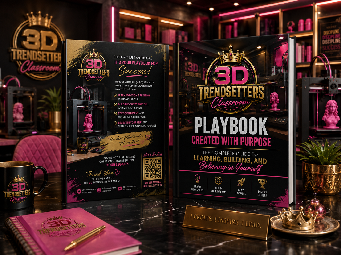 3D Trendsetters: Playbook Created with Purpose "The Complete Guide to Learning, Building, and Believing in Yourself" EBOOk
