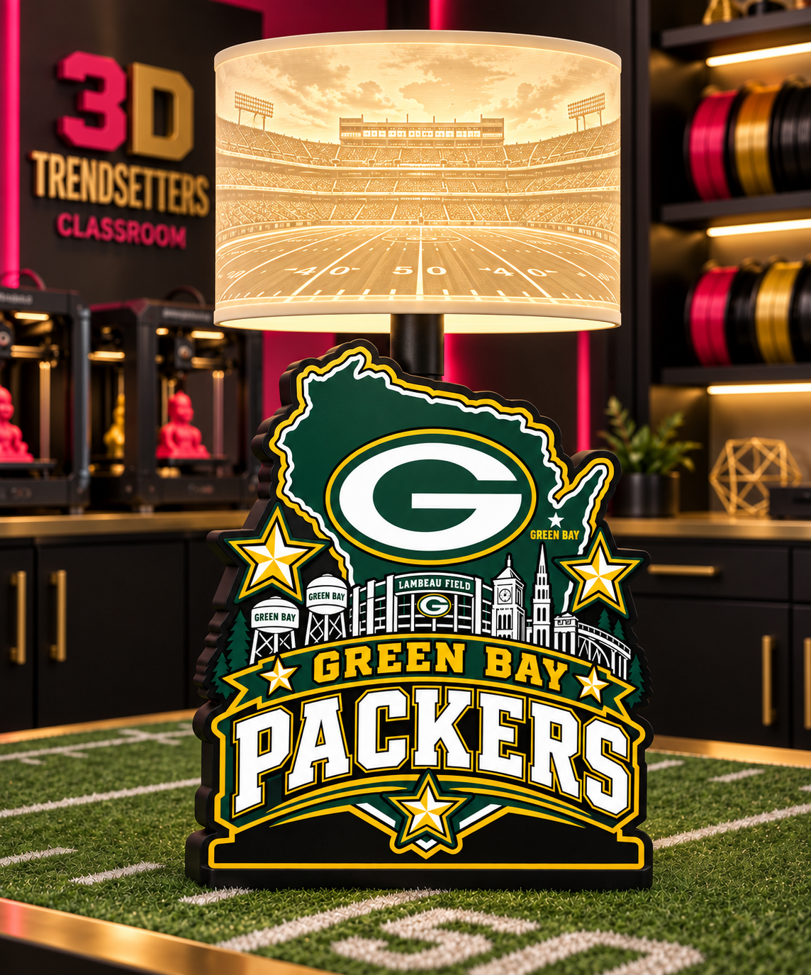 NFL City Collection Lamp Bases | 3MF Digital Files | Full Bundle or Individual Teams