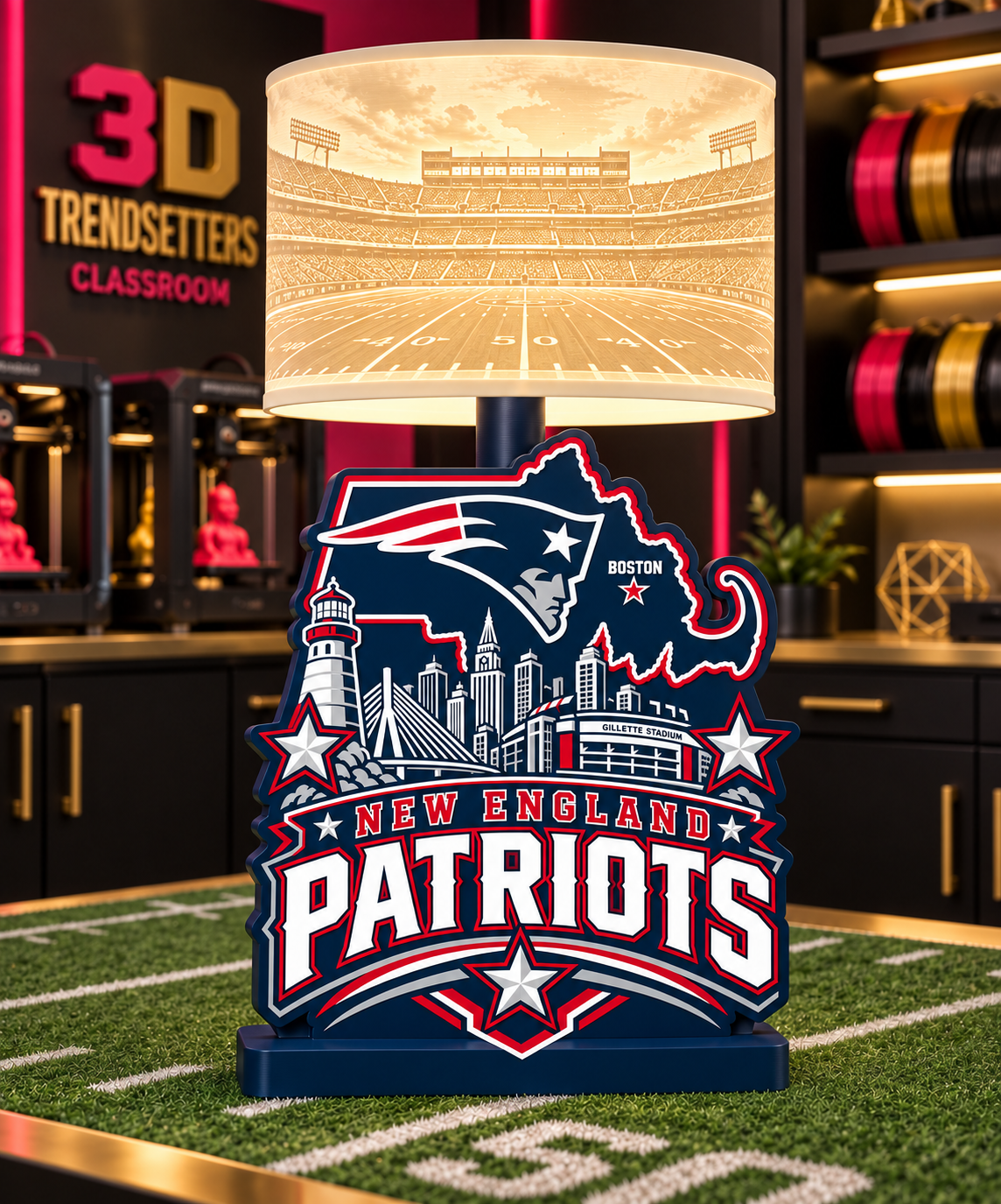 NFL City Collection Lamp Bases | 3MF Digital Files | Full Bundle or Individual Teams