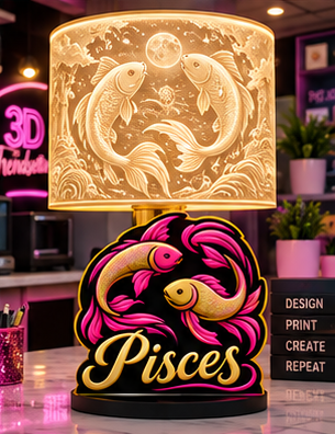 Zodiac Lamp Base Bundle | All 12 Signs | Digital Download