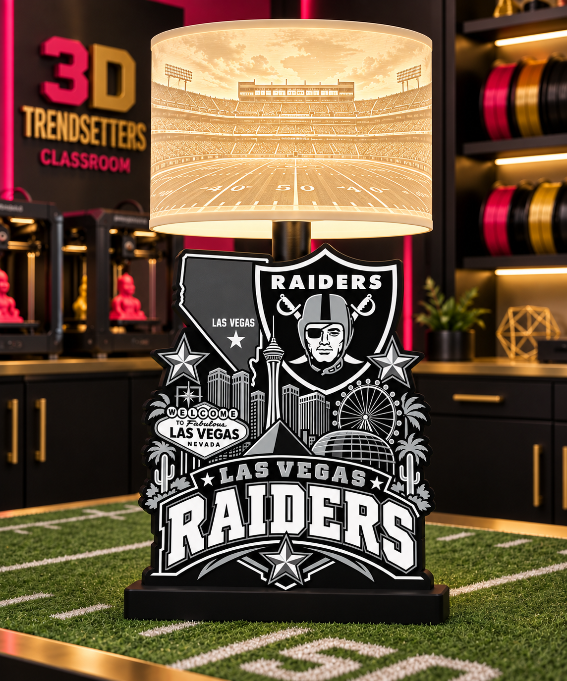 NFL City Collection Lamp Bases | 3MF Digital Files | Full Bundle or Individual Teams