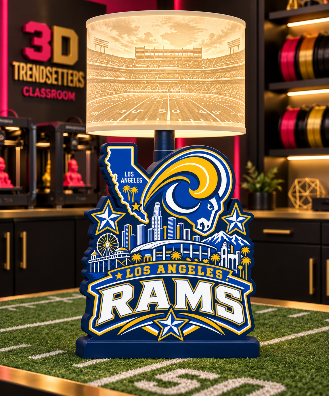 NFL City Collection Lamp Bases | 3MF Digital Files | Full Bundle or Individual Teams