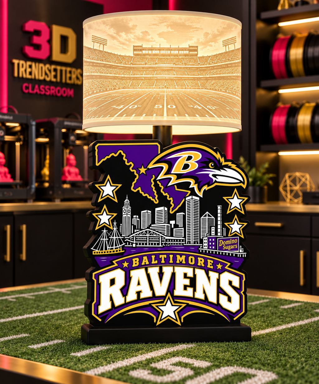 NFL City Collection Lamp Bases | 3MF Digital Files | Full Bundle or Individual Teams