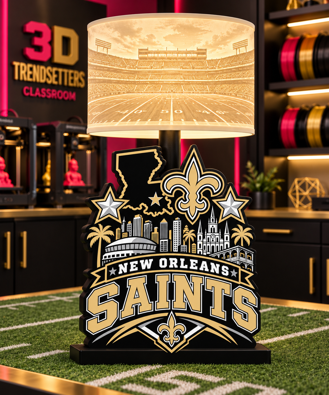 NFL City Collection Lamp Bases | 3MF Digital Files | Full Bundle or Individual Teams