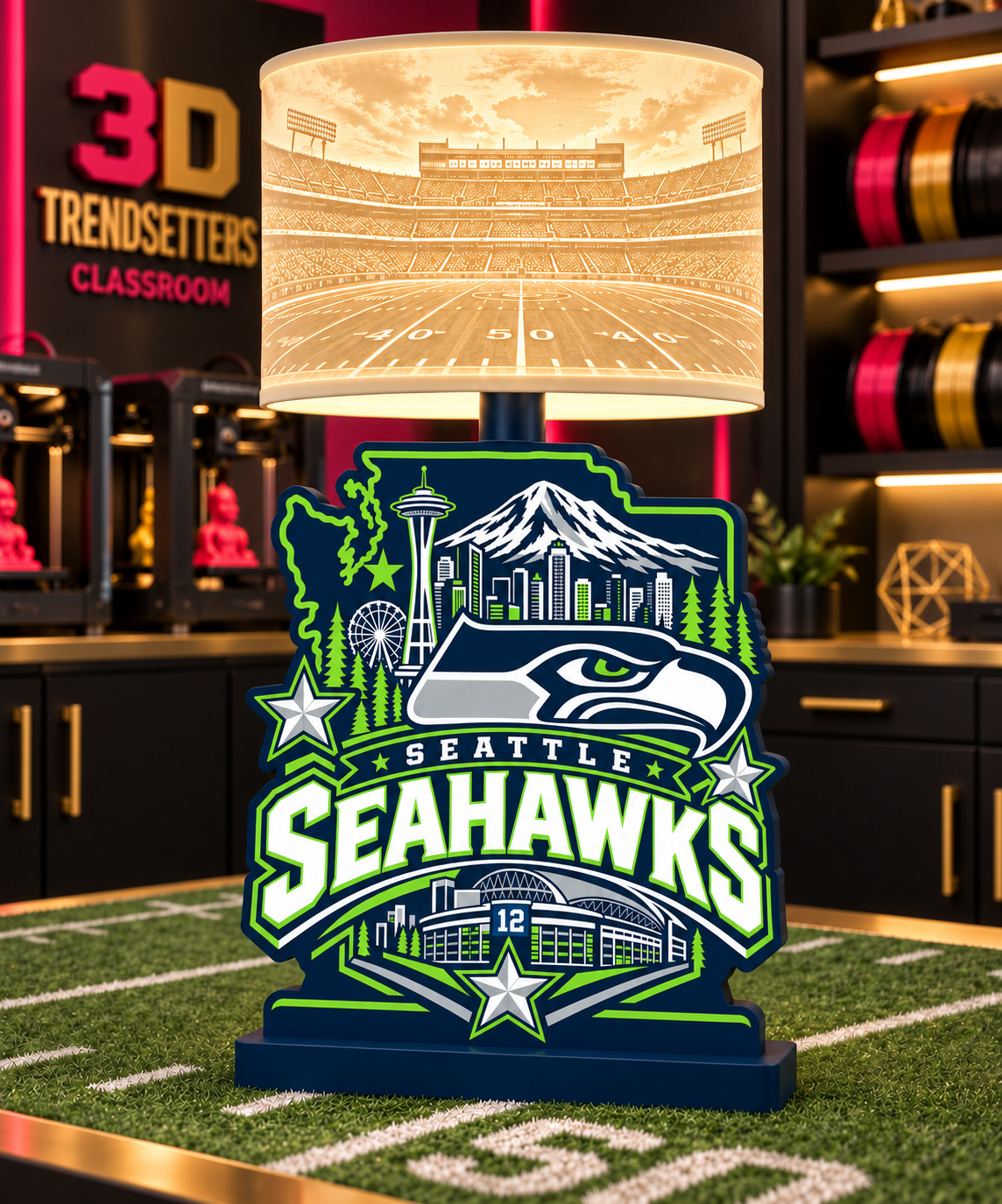 NFL City Collection Lamp Bases | 3MF Digital Files | Full Bundle or Individual Teams