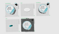 Feather Trio with Base & NFC Tag Digital File Only
