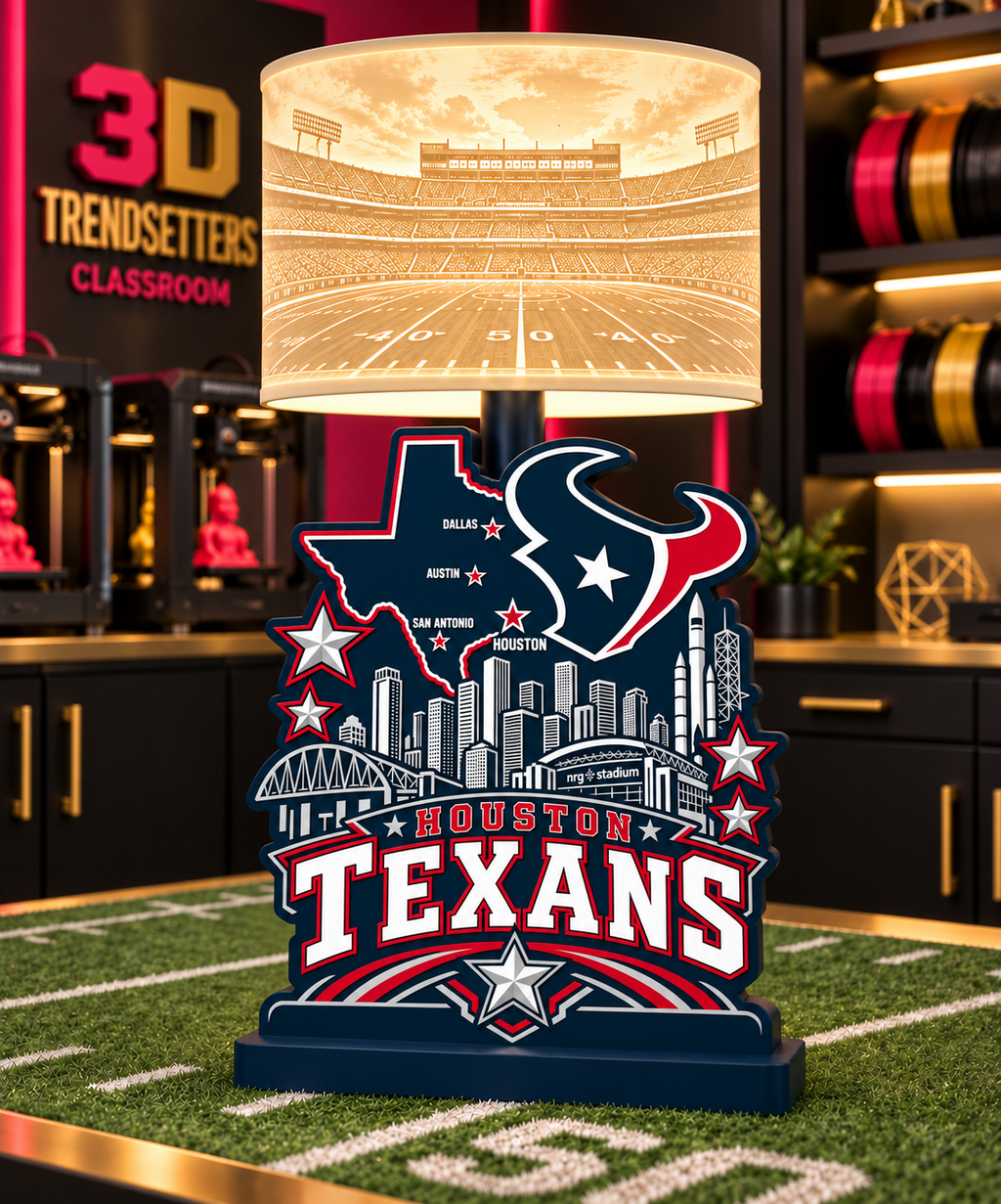 NFL City Collection Lamp Bases | 3MF Digital Files | Full Bundle or Individual Teams
