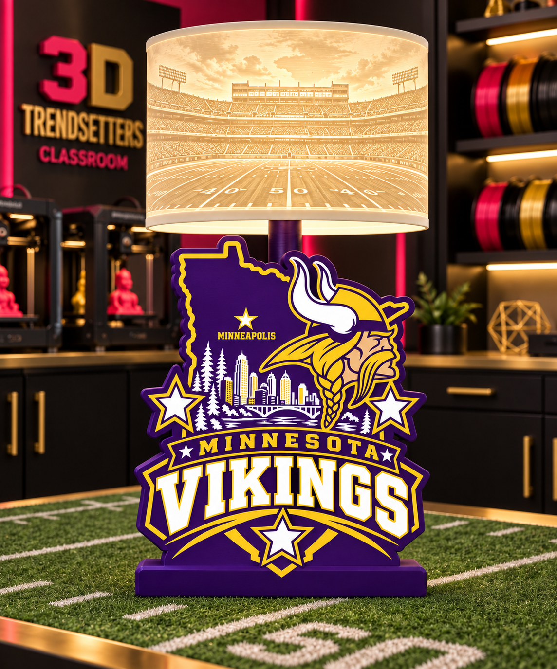 NFL City Collection Lamp Bases | 3MF Digital Files | Full Bundle or Individual Teams