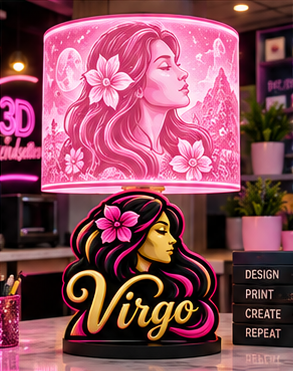 Zodiac Lamp Base Bundle | All 12 Signs | Digital Download