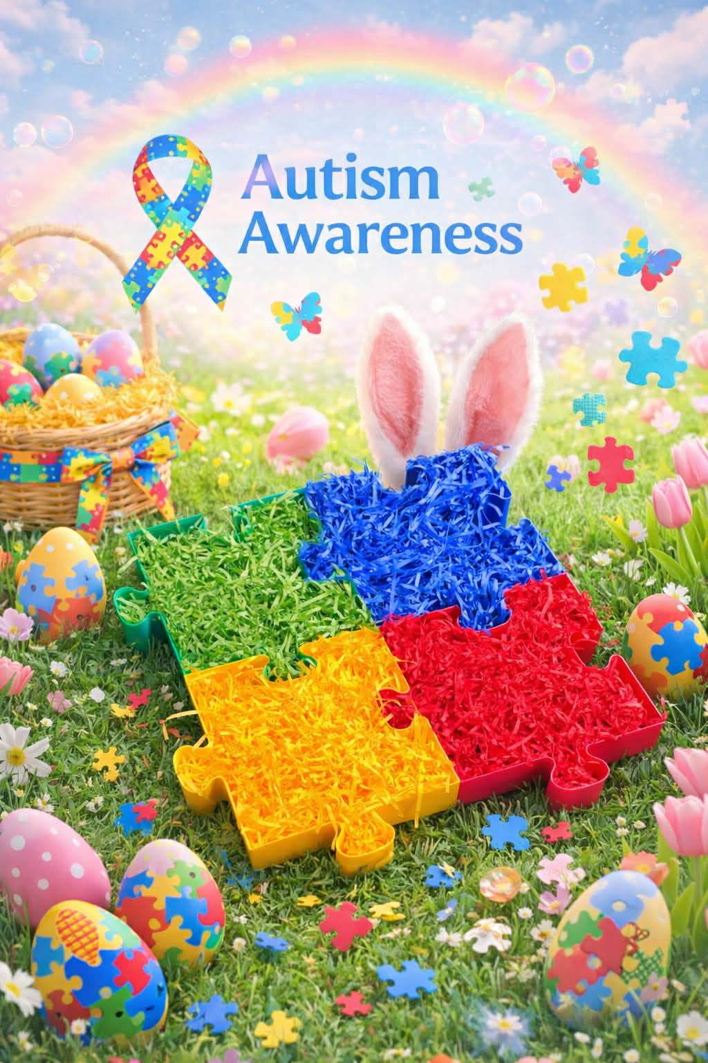 Easter Puzzle Basket Tray 🧩🐰🌸