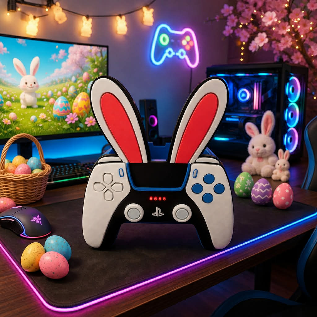 🎮🐰 Gamer Bunny Easter Basket