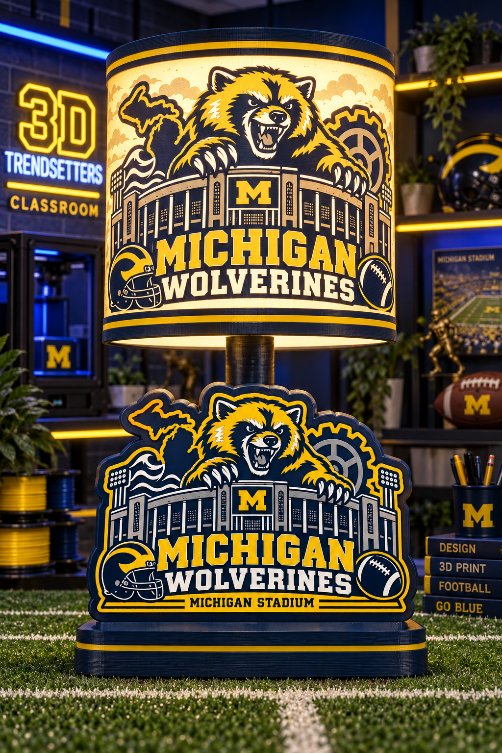 College Football Lamp Collection — 33-Design Digital Bundle
