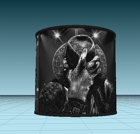 Michael Jackson NFC Tag Lamp Base with Shade Combo Digital file only
