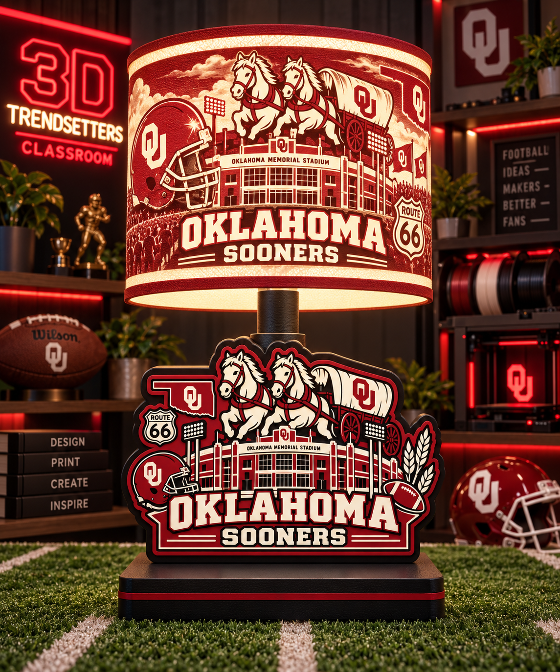 College Football Lamp Collection — 33-Design Digital Bundle