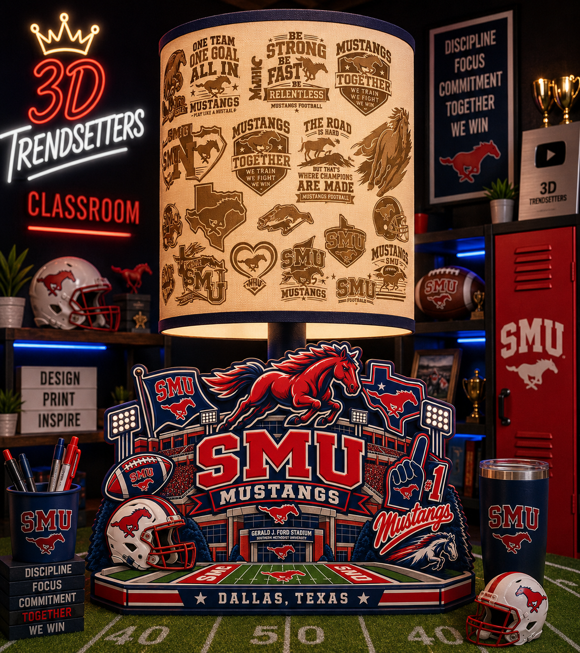 College Football Lamp Collection — 33-Design Digital Bundle