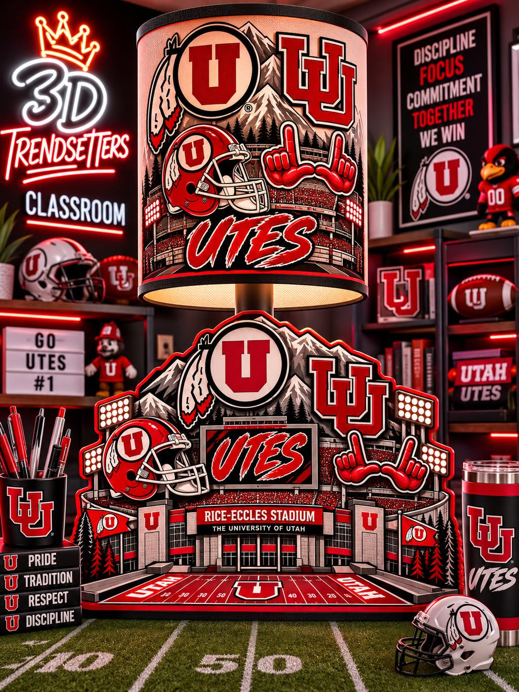 College Football Lamp Collection — 33-Design Digital Bundle